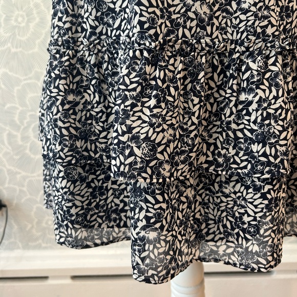 JCrew Factory Floral Tiered Skirt - Sz L - Picture 10 of 11